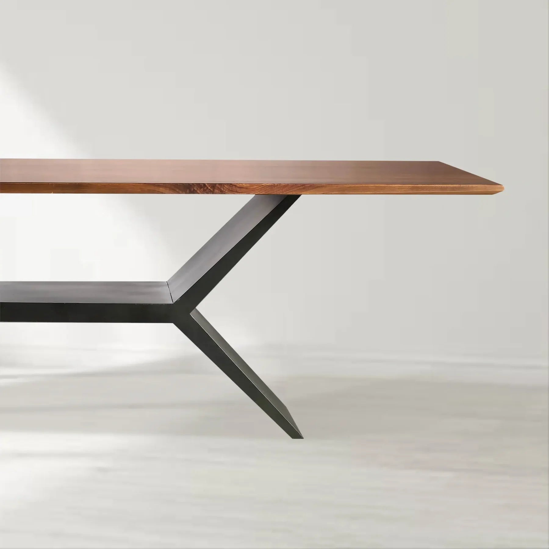 Jakob X-Base Solid Wood Dining Table