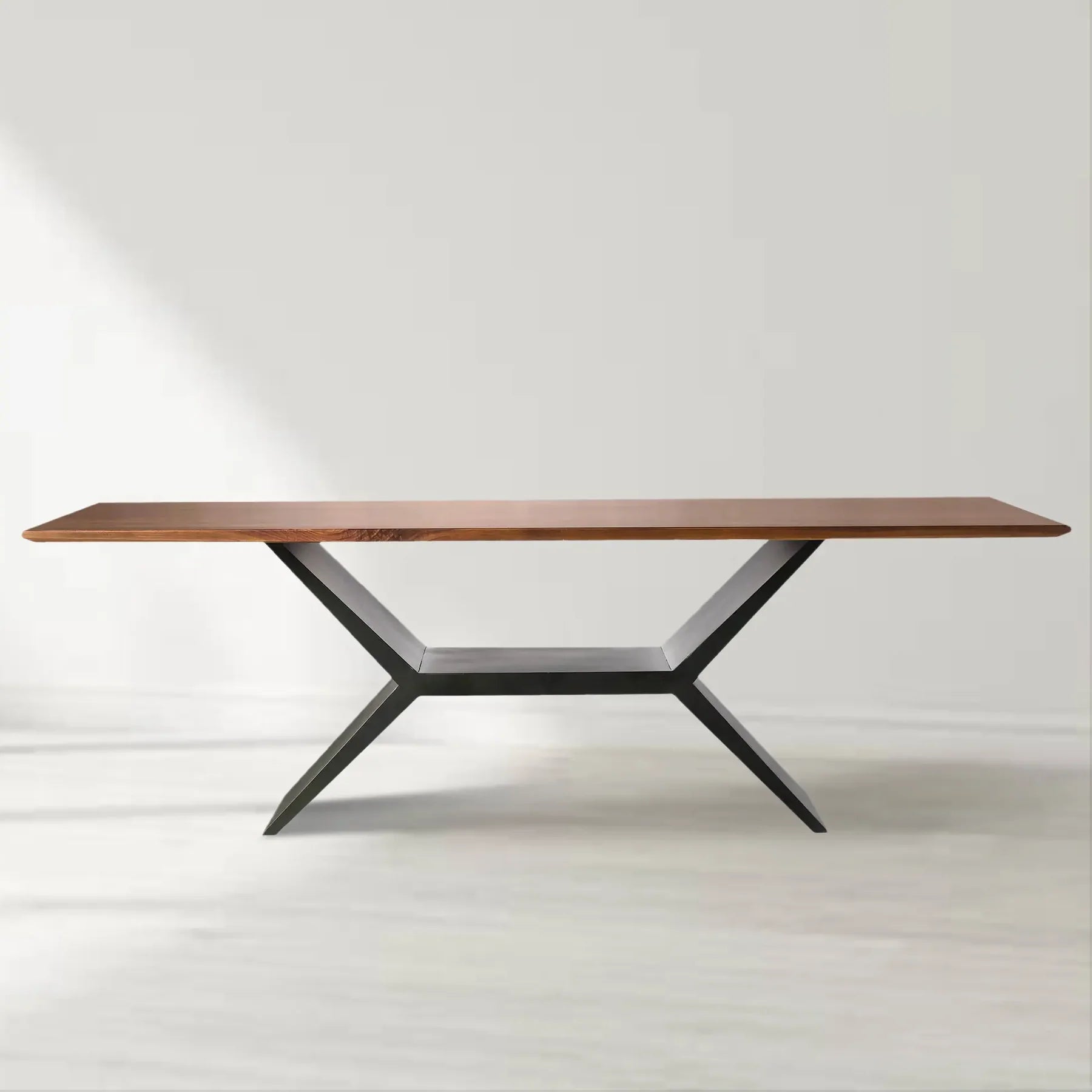 Jakob X-Base Solid Wood Dining Table