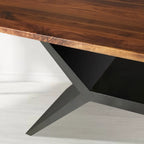 Jakob X-Base Solid Wood Dining Table