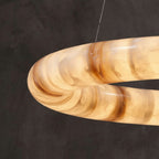 Karenl Calcite Curve Ring Chandelier - kimoylights