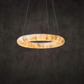 Karenl Calcite Curve Ring Chandelier - kimoylights