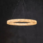 Karenl Calcite Ring Chandelier 30"39" - kimoylights