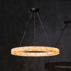 Karenl Calcite Ring Chandelier 30"39" - kimoylights
