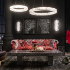 Karenl Calcite Ring Chandelier 30"39" - kimoylights