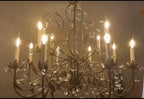 Kalie Crystal 12 Lights Pendant Chandelier 46"