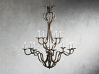 Kalie Crystal 12 Lights Pendant Chandelier 42"