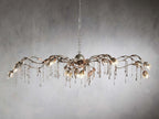 Kalie Crystal Rectangular Chandelier 61"  71“ - Silver