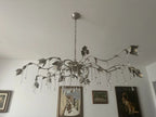 Kalie Crystal Rectangular Chandelier 61"  71“ - Silver