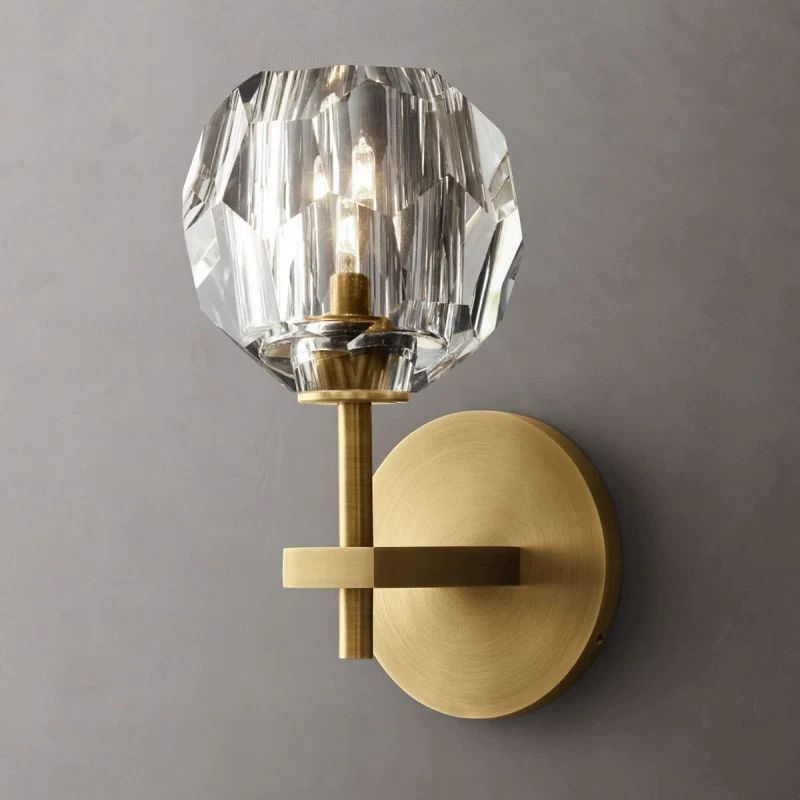 Kelly Glass Short Wall Sconce