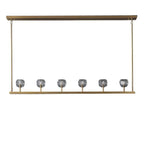 Kelly Glass Linear Chandelier 60''