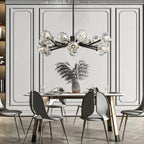 Kelly Glass Round Chandelier 36''