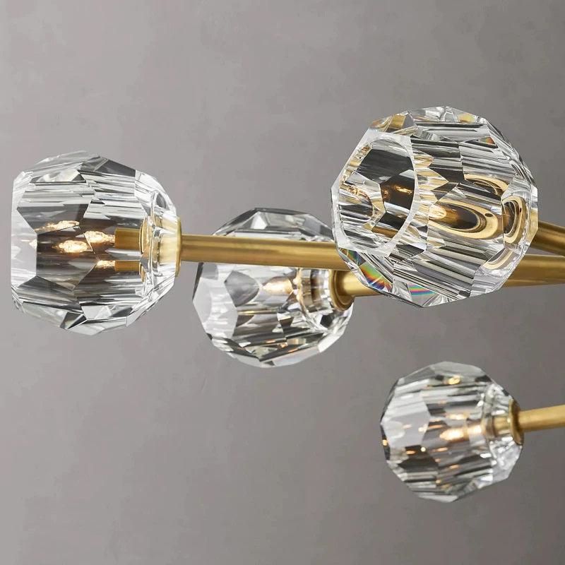 Kelly Glass Round Chandelier 72''
