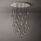 Kelly Glass Round Cluster Chandelier 40''