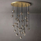 Kelly Glass Round Cluster Chandelier 40''