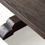 Kenway Handcrafted Double Pedestal Trestle Dining Table