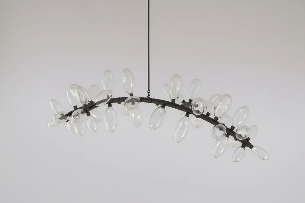 Kevin Art Grape 44-Light Chandelier 76"W -kimoylights