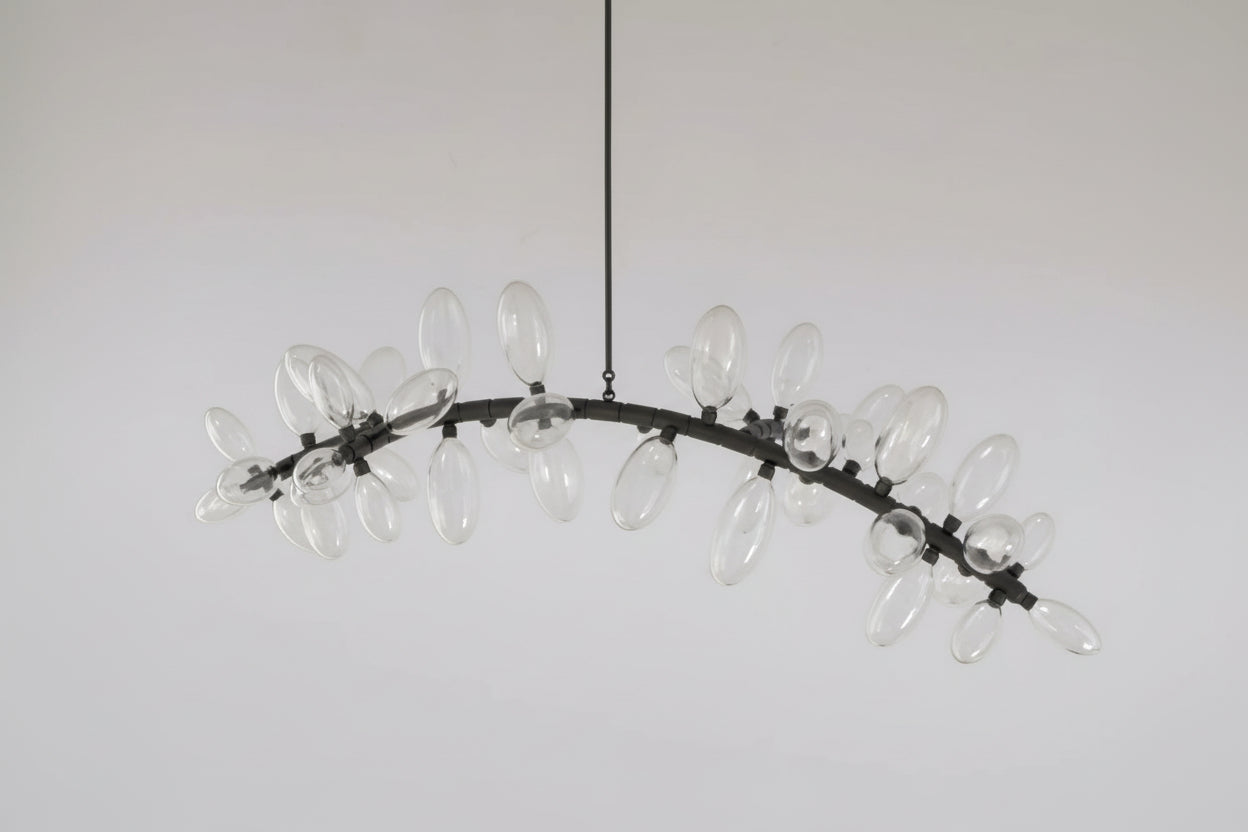 Kevin Art Grape 44-Light Chandelier 76"W -kimoylights