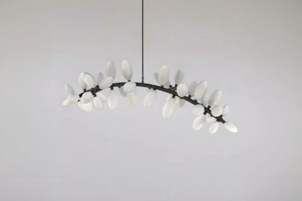Kevin Art Grape 44-Light Chandelier 76"W-kimoylights