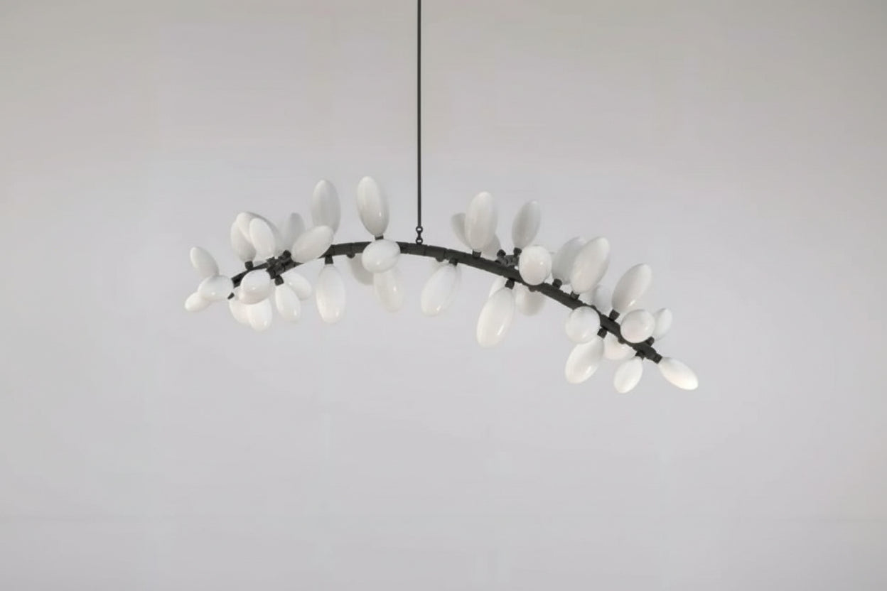 Kevin Art Grape 44-Light Chandelier 76"W-kimoylights