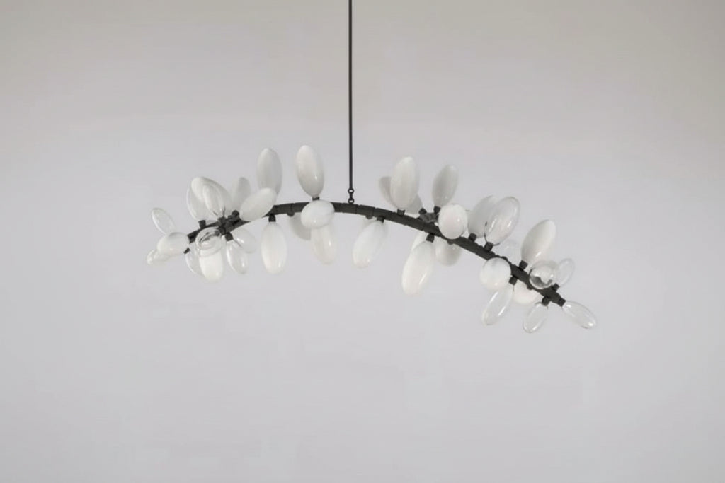 Kevin Art Grape 44-Light Chandelier 76"W-kimoylights
