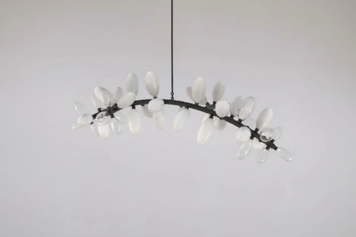 Kevin Art Grape 44-Light Chandelier 76"W-kimoylights