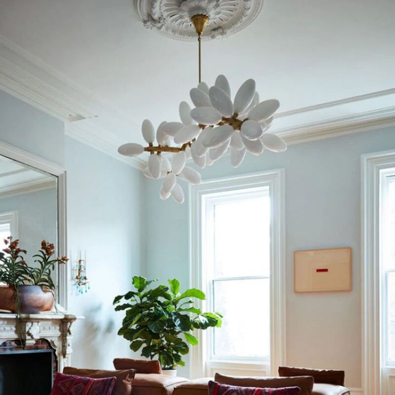 Kevin Art Grape 44-Light Chandelier 76"W-kimoylights