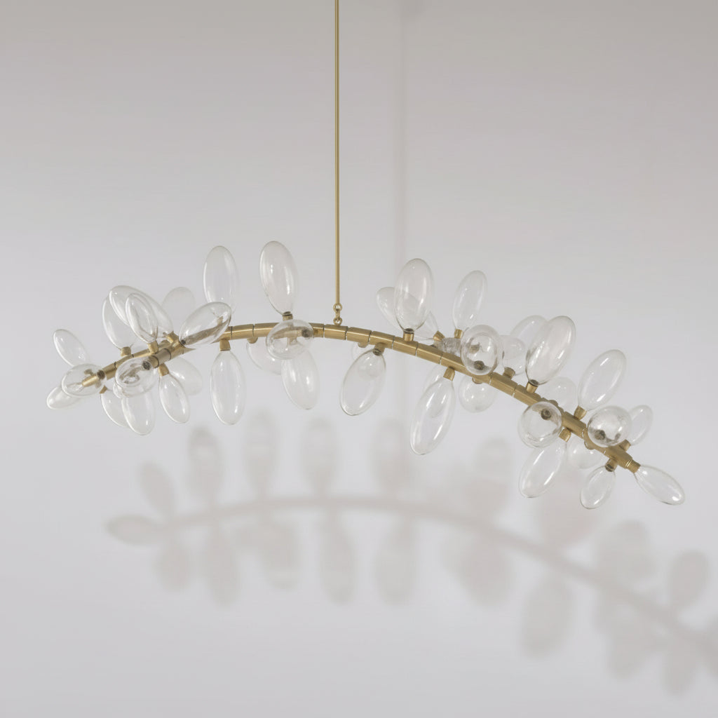 Kevin Art Grape 44-Light Chandelier 76"W-kimoylights