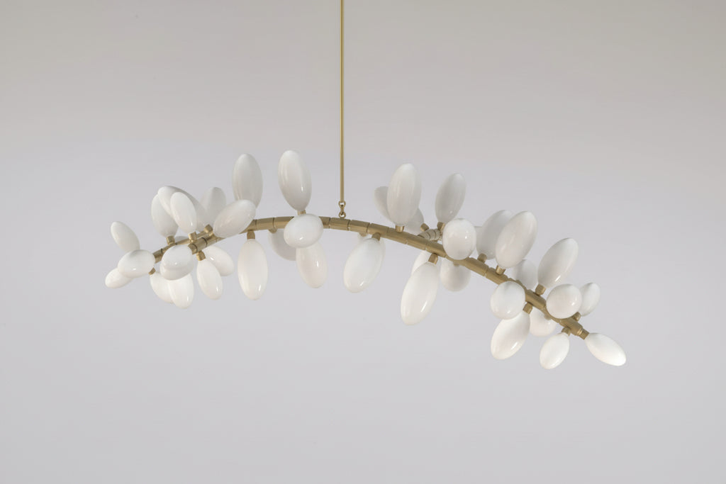 Kevin Art Grape 44-Light Chandelier 76"W -kimoylights