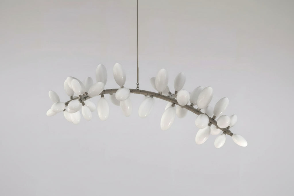 Kevin Art Grape 44-Light Chandelier 76"W-kimoylights