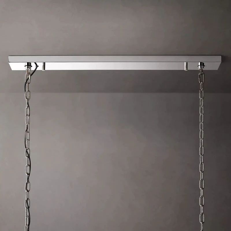 Kiko Calcite Rectangular Chandelier 54"