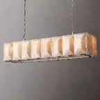 Kiko Calcite Rectangular Chandelier 54"