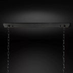 Kiko Crystal Rectangular Chandelier 74"