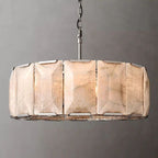 Kiko Calcite Round Chandelier 31"
