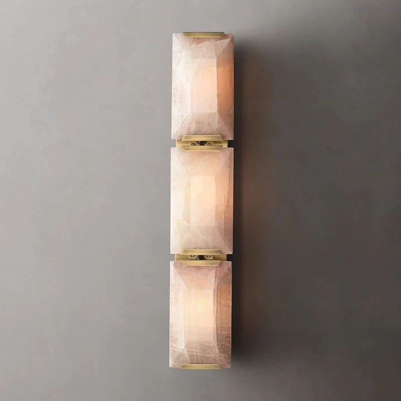 Kiko Calcite Triple Alabaster Wall Sconce