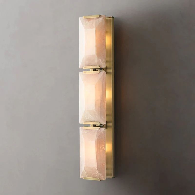 Kiko Calcite Triple Alabaster Wall Sconce