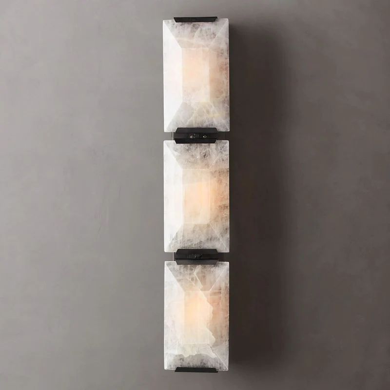 Kiko Calcite Triple Alabaster Wall Sconce