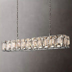 Kiko Crystal Rectangular Chandelier 74"