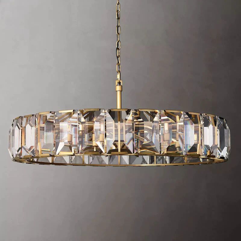 Kiko Crystal Round Chandelier 60"