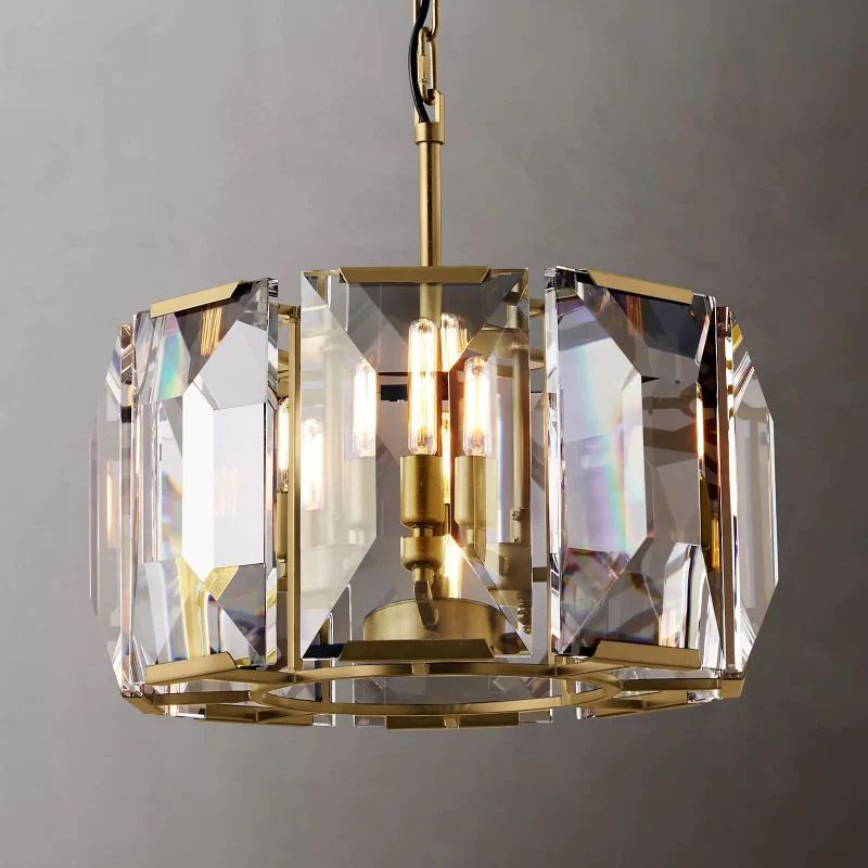 Kiko Crystal Round Chandelier 19"