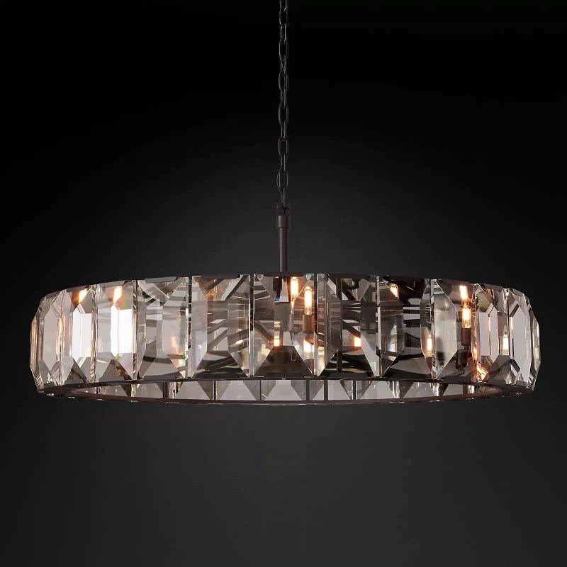 Kiko Crystal Round Chandelier 60"