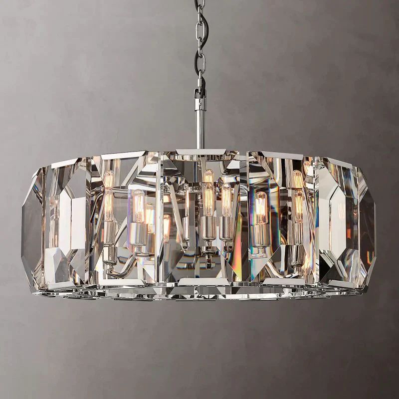 Kiko Crystal Round Chandelier 31"