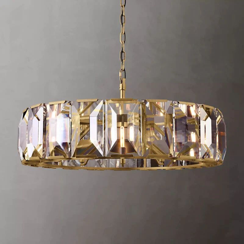 Kiko Crystal Round Chandelier 43"