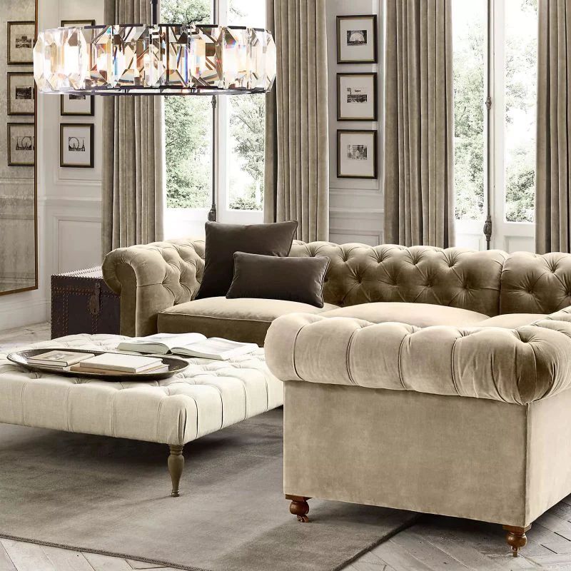 Kiko Crystal Round Chandelier 43"