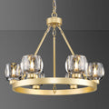 Wagon Wheel Crystal Round Chandelier 24" 36" 48" 60"