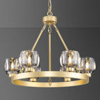 Wagon Wheel Crystal Round Chandelier 24" 36" 48" 60"