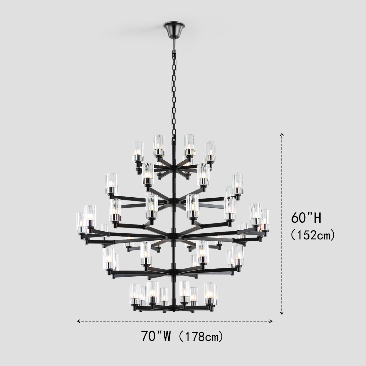 Niko Wine-glass Large Crystal Chandelier