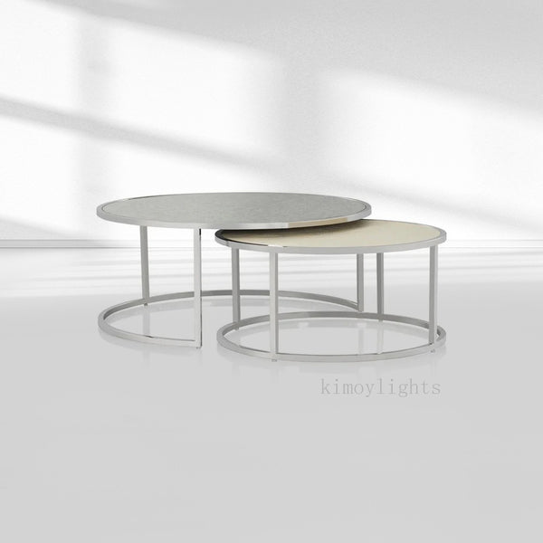 Knox Round Nesting Coffee Tables (set of 2)