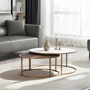 Knox Round Nesting Coffee Tables (set of 2)