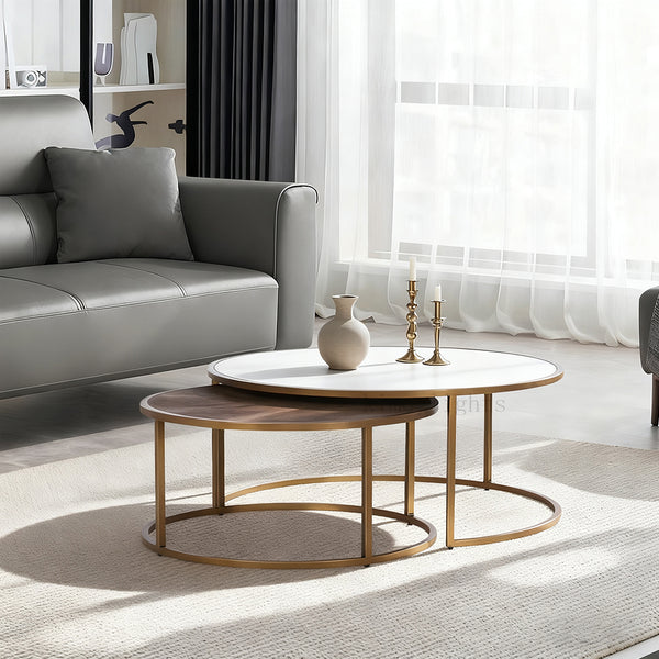 Knox Round Nesting Coffee Tables (set of 2)