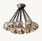 Kristina Cristal Clear Glass Flushmount 24"